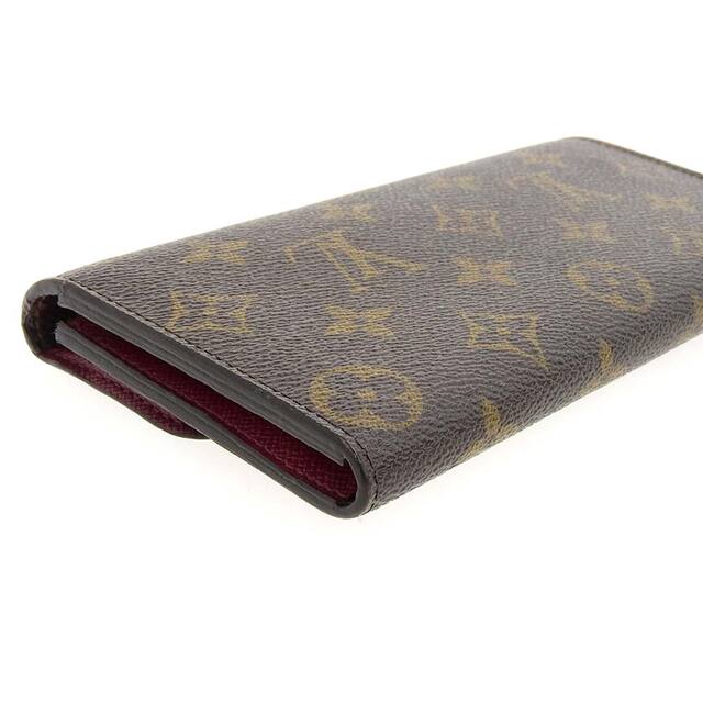 【本物保証】 ルイヴィトン LOUIS VUITTON モノグラム ポルトフォイユ エミリー ホック付長財布 フューシャ M60697 4