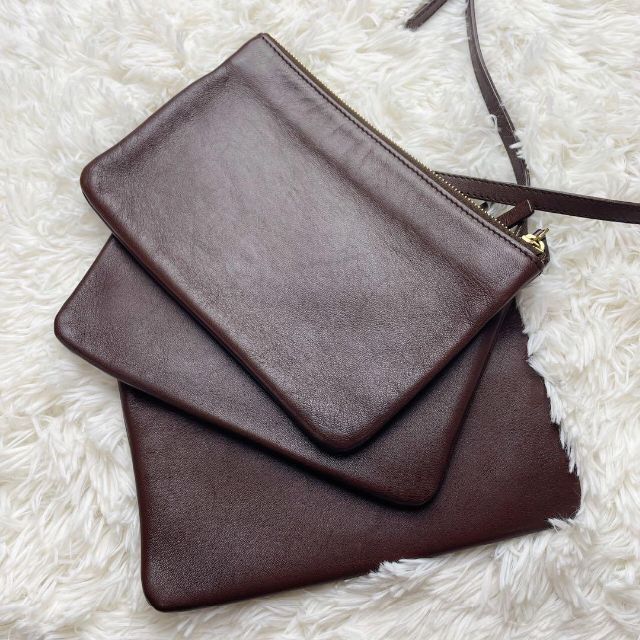 ✨美品✨ セリーヌ トリオ ショルダーバッグ 斜め掛け ポシェット