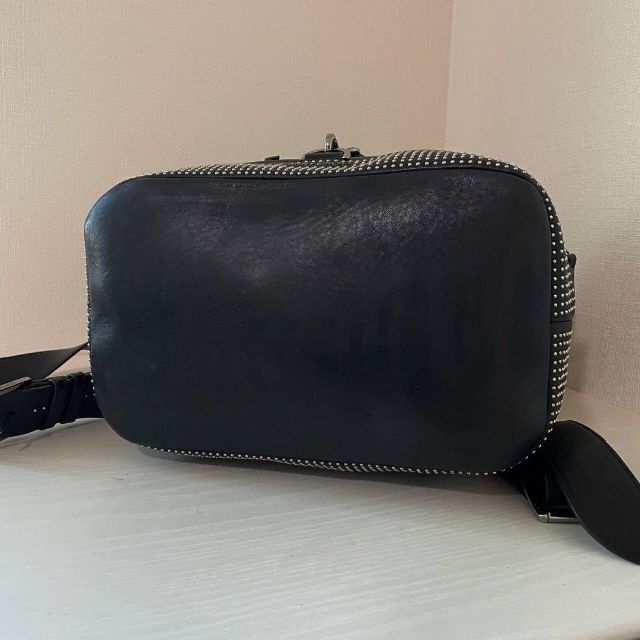 □激レア 美品□ジミーチュウ フィッツロイ リュック レザー 黒 大容量