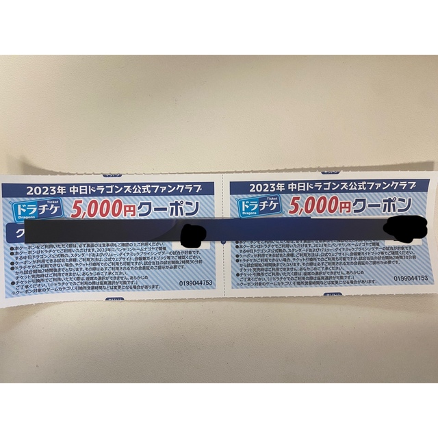 中日ドラゴンズ　ドラチケ10,000円分????