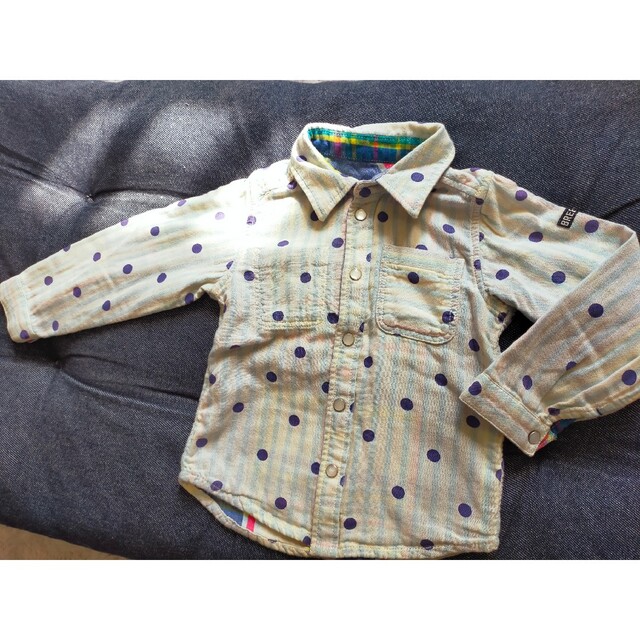 BREEZE(ブリーズ)の●　BREEZE　チェック柄　シャツ キッズ/ベビー/マタニティのキッズ服男の子用(90cm~)(Tシャツ/カットソー)の商品写真