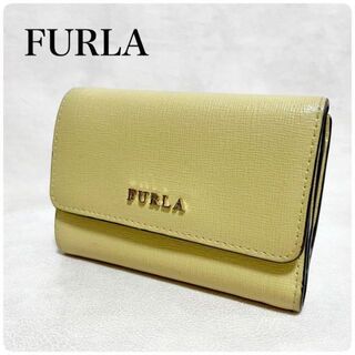 フルラ(Furla)の美品✨FRULA フルラ 二つ折り財布 コンパクトウォレット 黄色 イエロー(財布)