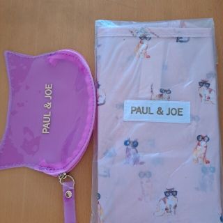 ポールアンドジョー(PAUL & JOE)のPAUL&JOEエコバッグ&ネコ形ポーチセット(エコバッグ)