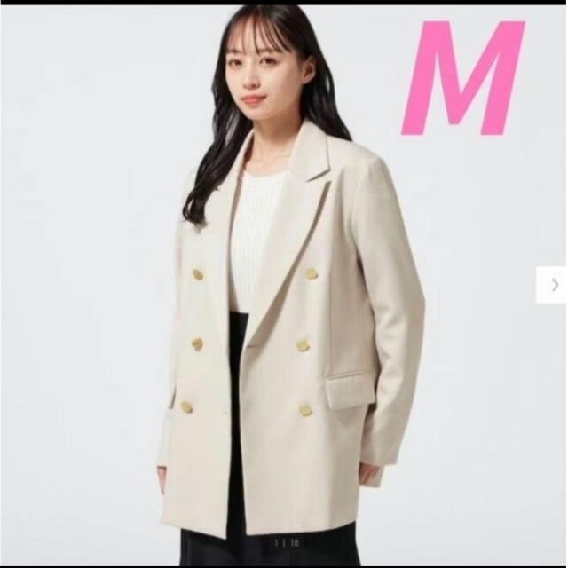 M ナチュラル　ダブルブレストブレザー　ZARA H&M　ユニクロ