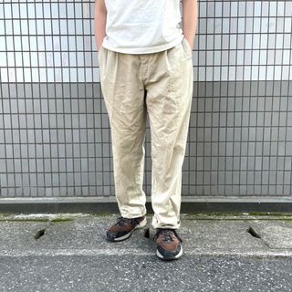 ラルフローレン(Ralph Lauren)のUS古着 ポロ ラルフローレン Polo by Ralph Lauren チノパンツ ツータック HAMMOND PANT サイズ：W38 L29.5 ビッグサイズ ベージュ 【中古】(スラックス/スーツパンツ)