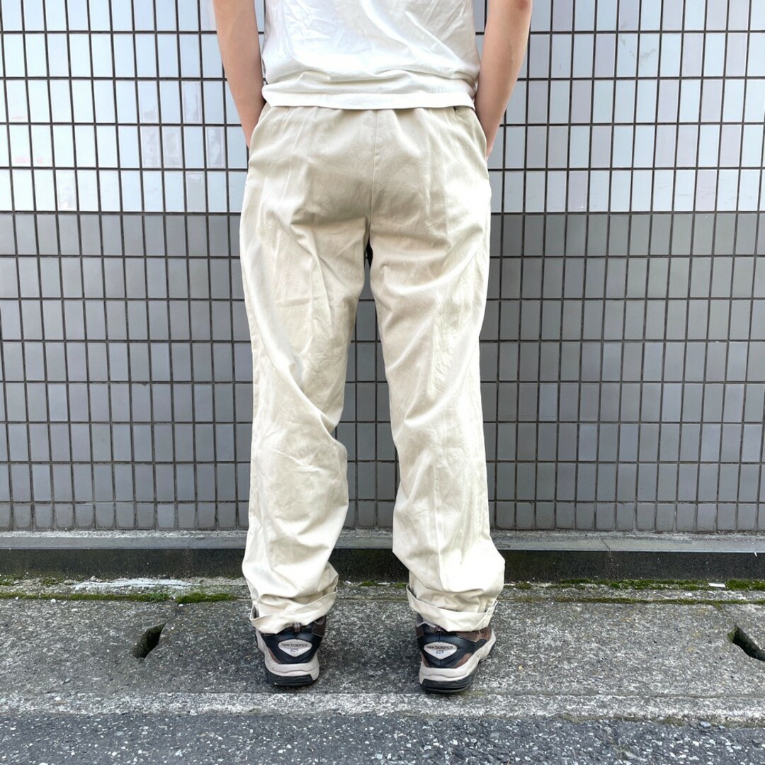 Ralph Lauren(ラルフローレン)のUS古着 ポロ ラルフローレン Polo Ralph Lauren チノパンツ ツータック HAMMOND PANT サイズ：W35 L32 ベージュ 【中古】 メンズのスーツ(スラックス/スーツパンツ)の商品写真