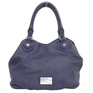 マークバイマークジェイコブス(MARC BY MARC JACOBS)の【本物保証】 マークバイマークジェイコブス MARC BY MARC JACOBS ハンドバッグ レザー 紺 ネイビー(ハンドバッグ)