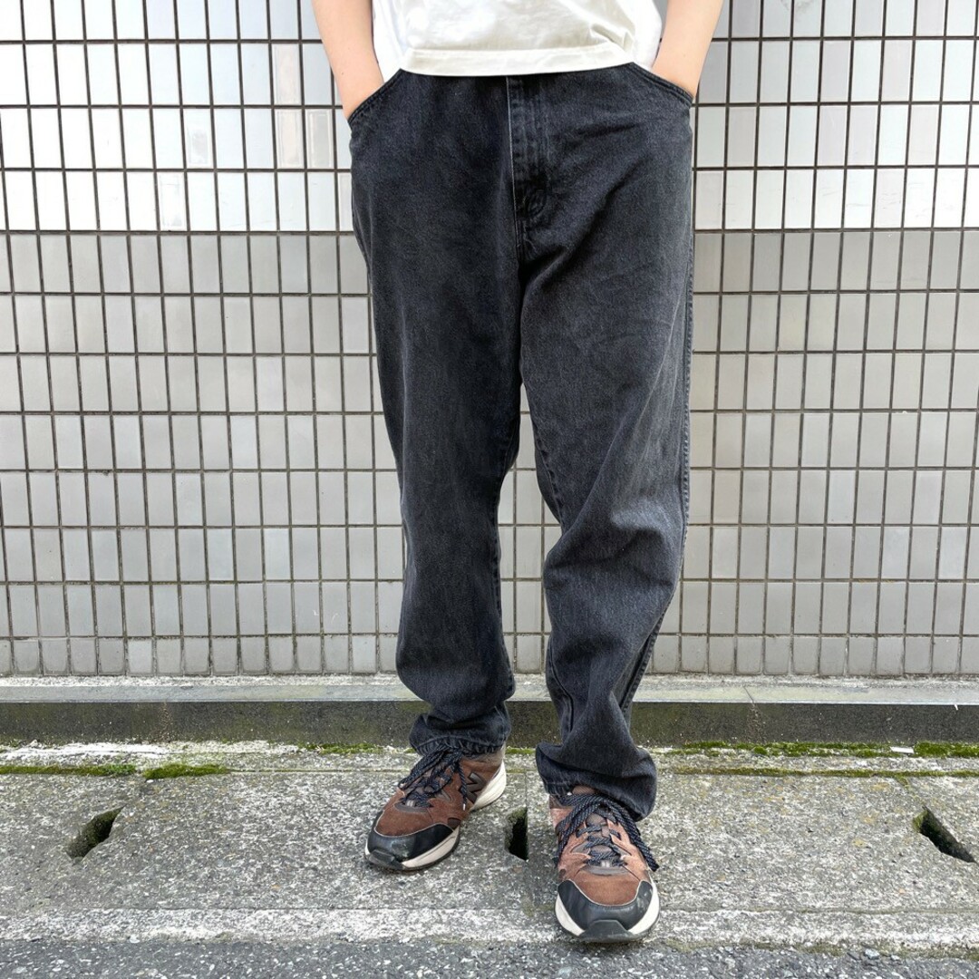 Wrangler(ラングラー)のUS古着 ラングラー Wrangler デニム パンツ テーパード PREMIUM QUALITY サイズ：W36 L31.5 ブラック 【中古】 メンズのスーツ(スラックス/スーツパンツ)の商品写真