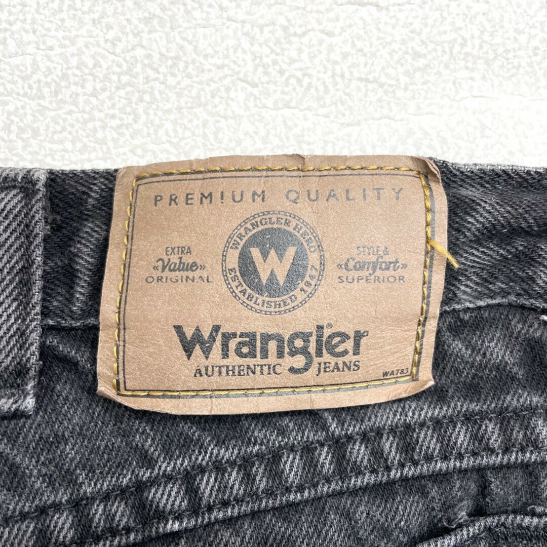Wrangler US古着 ラングラー Wrangler デニム パンツ テーパード PREMIUM QUALITY サイズ:W36 L31.5 ブラック 【中古】の通販 by 古着屋mellowラクマ店|ラングラーならラクマ 古着 ラングラー デニムジーンズ シングルステッチ (675)