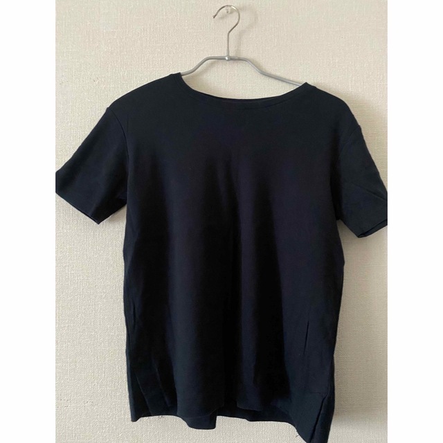 MUJI (無印良品)(ムジルシリョウヒン)の無印　Tシャツ　ネイビー　M メンズのトップス(Tシャツ/カットソー(半袖/袖なし))の商品写真