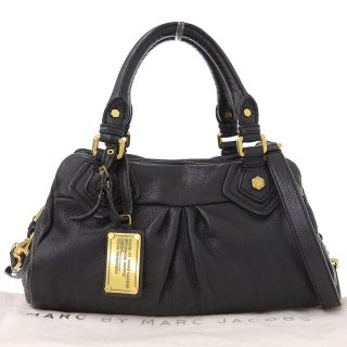 アザー(other)の【本物保証】 布袋付 マークバイマークジェイコブス MARC BY MARC JACOBS 2WAY ハンドバッグ レザー ブラック(ハンドバッグ)