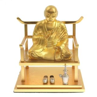 アザー(other)の【本物保証】 箱付 美品 宗道 僧侶 お坊さん 仏教 純金 K24YG 1000 FINE GOLD 置物 101.7g(その他)