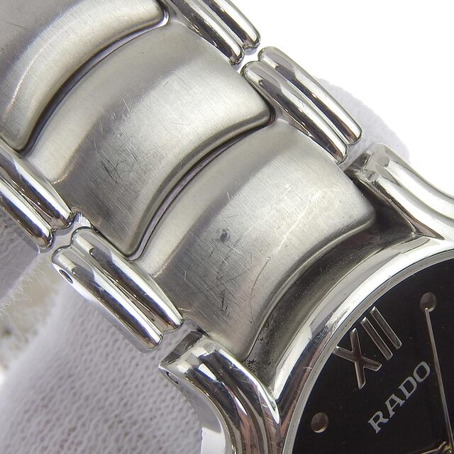 RADO(ラドー)の【本物保証】 ラドー RADO フローレンス メンズ クォーツ 電池 腕時計 黒文字盤 115 3777 4 メンズの時計(腕時計(アナログ))の商品写真