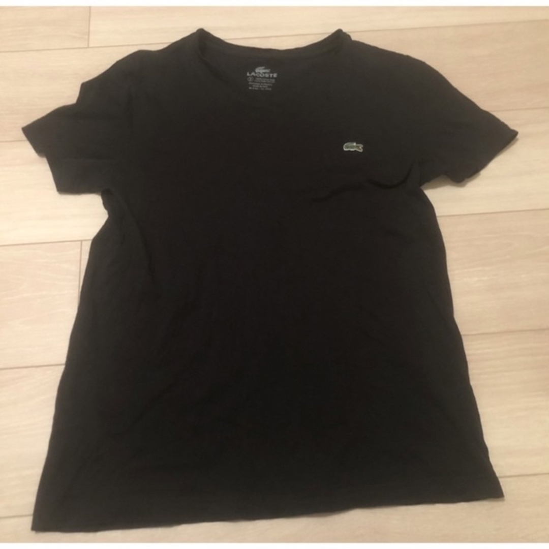 LACOSTE(ラコステ)のラコステ　Tシャツ　ブラック　メンズXS メンズのトップス(Tシャツ/カットソー(半袖/袖なし))の商品写真