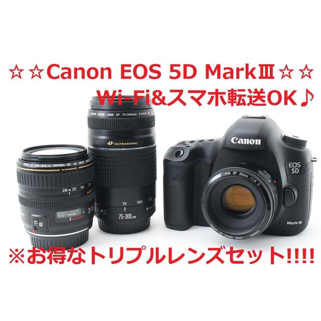 最大54％オフ！ ️標準 望遠 単焦点 ️Wi-FiSD付 ️EOS 5D MarkIII asakusa.sub.jp