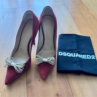 ディースクエアード(DSQUARED2)の【美品】サイズ37*スウェードパンプス*ディースクエアード*ハイヒールサンダル(ハイヒール/パンプス)