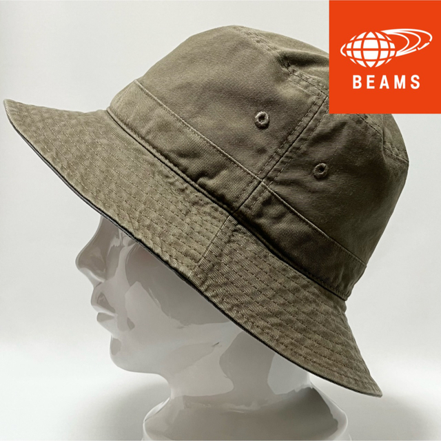 BEAMS(ビームス)の【美品】BEAMS ビームス 武骨な男のウォッシュ加工 シンプルバケットハット メンズの帽子(ハット)の商品写真