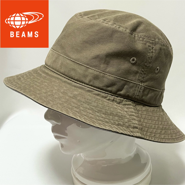 BEAMS(ビームス)の【美品】BEAMS ビームス 武骨な男のウォッシュ加工 シンプルバケットハット メンズの帽子(ハット)の商品写真