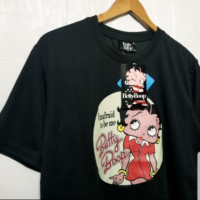 Betty Boop(ベティブープ)のベティーブープ ベティちゃん 服  新品　半袖 Tシャツ　BLACK   ☆☆ メンズのトップス(Tシャツ/カットソー(半袖/袖なし))の商品写真