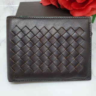 11663】☆極美品☆ボッテガヴェネタ イントレチャート 2つ折り財布