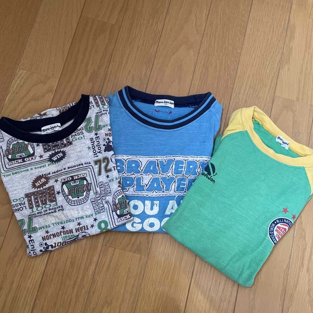 mou jon jon(ムージョンジョン)のキッズTシャツ3枚セット　男の子130cm キッズ/ベビー/マタニティのキッズ服男の子用(90cm~)(Tシャツ/カットソー)の商品写真