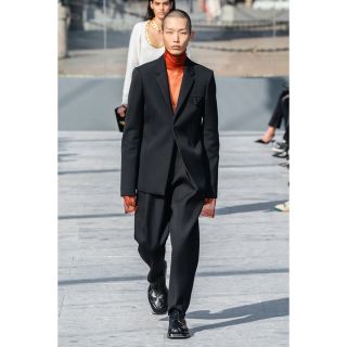 【新品定価20万】BOTTEGAVENETA 赤ウールワイドパンツ 21リゾート○配送