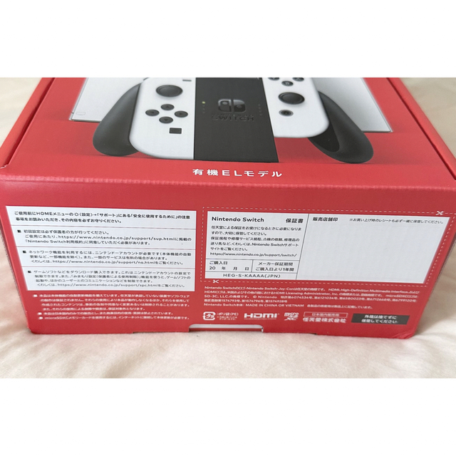 Nintendo Switch(ニンテンドースイッチ)のNintendo Switch 有機ELモデル Joy-Con(L)/(R) ホ エンタメ/ホビーのゲームソフト/ゲーム機本体(家庭用ゲーム機本体)の商品写真