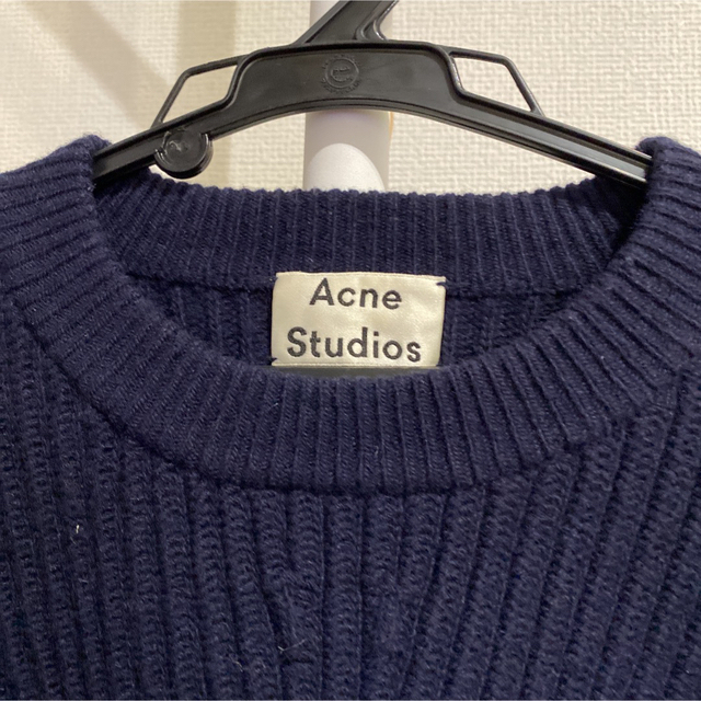 Acne Studios(アクネストゥディオズ)の【のっち着用】ACNE サイドジップ ニット ネイビー レディースのトップス(ニット/セーター)の商品写真