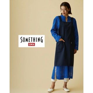 サムシング(SOMETHING)のエプロン　SOMETHING　ブラック/Lサイズ(日用品/生活雑貨)