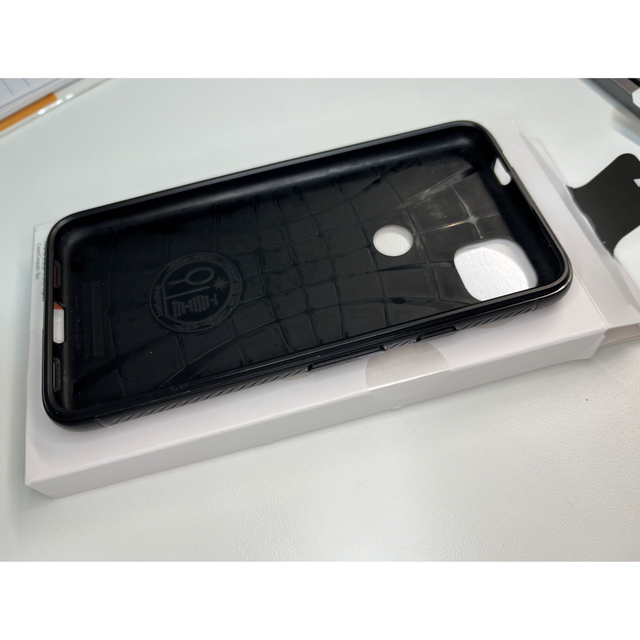 Spigen(シュピゲン)の中古　Google PIXEL4a ケースSPIGEN rugged armor スマホ/家電/カメラのスマホアクセサリー(Androidケース)の商品写真