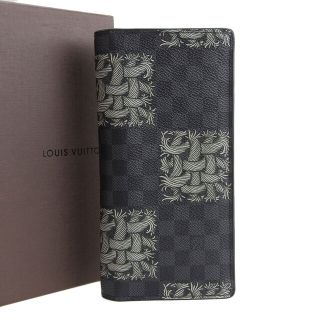 ルイヴィトン(LOUIS VUITTON)の【本物保証】 箱付 美品 ルイヴィトン LOUIS VUITTON ダミエ グラフィット ポルトフォイユ ブラザ クリストファーネメス ロープ N61211(その他)