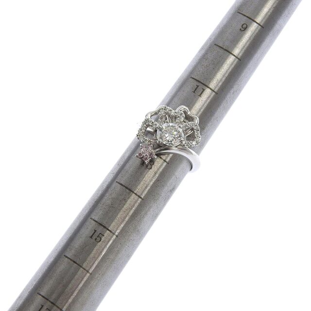 other(アザー)の【本物保証】 鑑付 超美品 リング フラワー Pt900 ダイヤ 1.027ct(H-SI2-PR-MY) 0.21ct ピンクダイヤ0.066ct 12.5号 ノーブランド No brand レディースのアクセサリー(リング(指輪))の商品写真