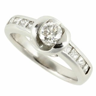 アザー(other)の【本物保証】 超美品 ダイヤモンド リング 指輪 プラチナ Pt900 メレダイヤモンド0.48ct 11号 ノーブランド No brand(リング(指輪))