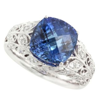 アザー(other)の【本物保証】 保付 新品同様 タンザナイト リング タンザナイト7.70ct 7ct up メレダイヤ 0.53ct 19号 ゴージャス ノーブランド No brand(リング(指輪))