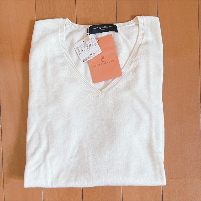 UNITED ARROWS - タグ付き新品！定番Vネック 薄手ニット☆コットン ...