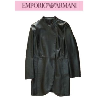 EMPORIO ARMANI 一枚仕立 ラム レザーコート 38 ☆未使用 | labiela.com