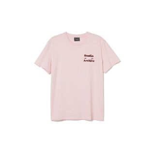 エイチアンドエム(H&M)のH&M Studio ArchiveプリントTシャツ Lピンク 新品(Tシャツ/カットソー(半袖/袖なし))