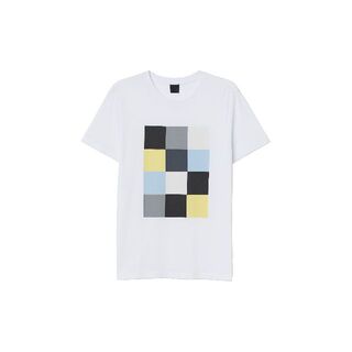エイチアンドエム(H&M)のH&M キューブプリントTシャツ ホワイト 新品(Tシャツ/カットソー(半袖/袖なし))