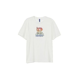 エイチアンドエム(H&M)のH&M DIVIDED It’s All Right Tシャツ オフホワイト新品(Tシャツ/カットソー(半袖/袖なし))