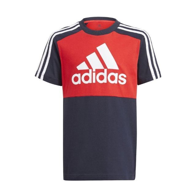 adidas(アディダス)の新品★アディダス★150★半袖Ｔシャツ・快適!!ビッグロゴハーフパンツ 紺★上下 キッズ/ベビー/マタニティのキッズ服男の子用(90cm~)(その他)の商品写真