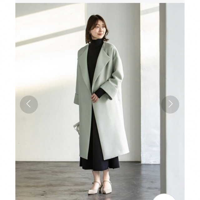 ノーブル トリプルクロスガウンコート サックスブルー 36 | me.com.kw
