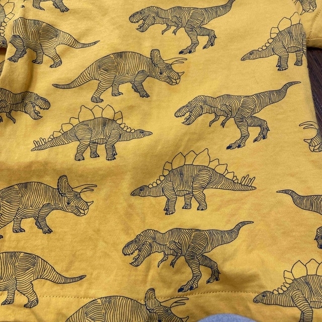 M＆S(エムアンドエス)の恐竜　お揃いTシャツ キッズ/ベビー/マタニティのキッズ服男の子用(90cm~)(Tシャツ/カットソー)の商品写真
