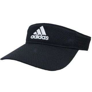 アディダス(adidas)のadidas アディダス サンバイザー 軽量 洗濯機洗い可能★ブラック【新品】(サンバイザー)