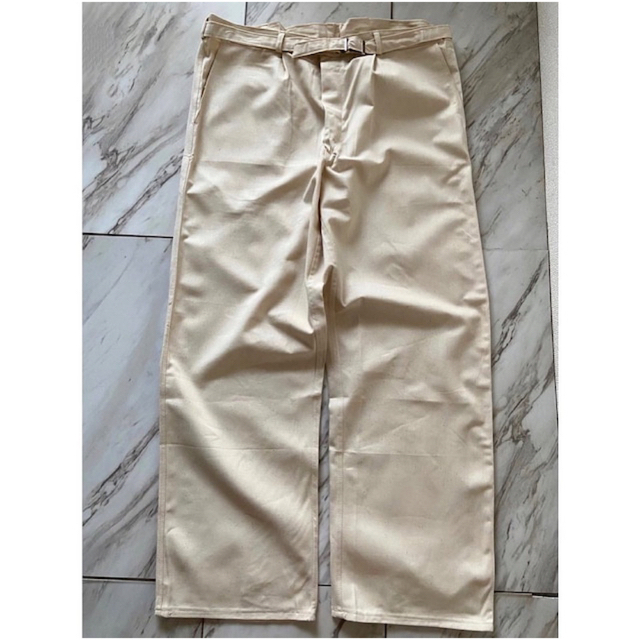MILITARY - 25サイズ vintage ドイツ軍 ベルト付き 太めワイドパンツ