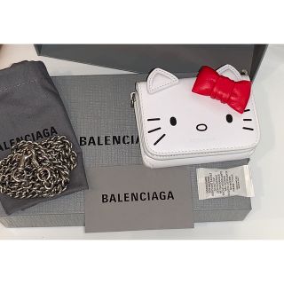 ポイント10倍】 限定コラボ 財布- キティ BALENCIAGA キャット
