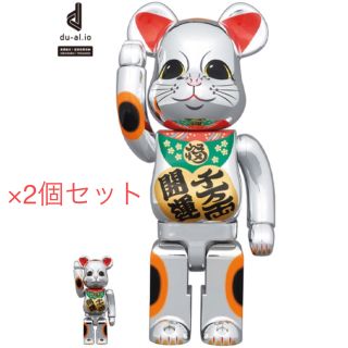 ベアブリック(BE@RBRICK)のBE@RBRICK 招き猫 開運・千万両 銀メッキ 100％ & 400％(その他)