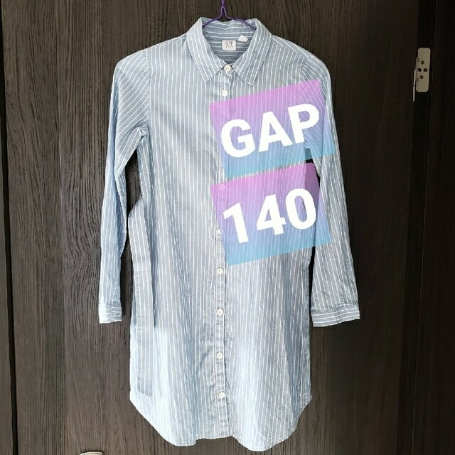 GAP Kids(ギャップキッズ)の【GAP】子供 シャツワンピース 140 キッズ/ベビー/マタニティのキッズ服女の子用(90cm~)(ブラウス)の商品写真