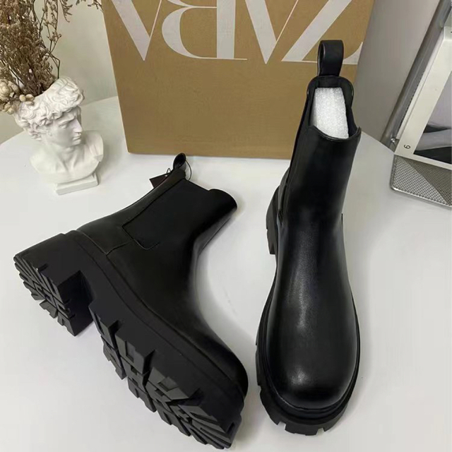 ZARA - ZARA ザラ トラックソール チェルシーアンクルブーツ 36 ZARA - ZARA ザラ トラックソール チェルシーアンクルブーツ 36