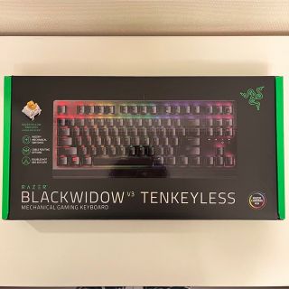 レイザー(Razer)の【美品】Razer キーボードBLACKWIDOW V3 TKL 黄軸(PC周辺機器)