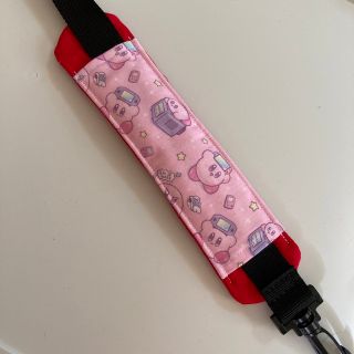 水筒紐カバー　ハンドメイド　カービィ　ゲーム(外出用品)